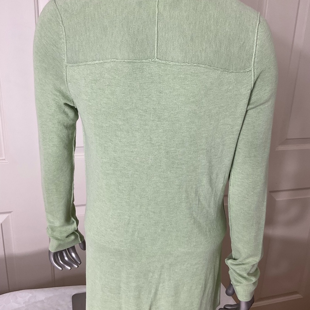 Banana Republic Womens Fall Casual Silk Blend Green Cardigan Sweater Size Medium - Picture 3 of 10